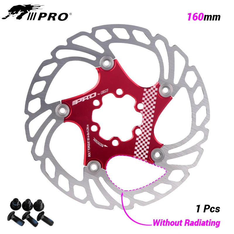 MountainBike MTB DH 6inch 160/180/203mm Cooling Disc Heatdissipation Brake Rotor