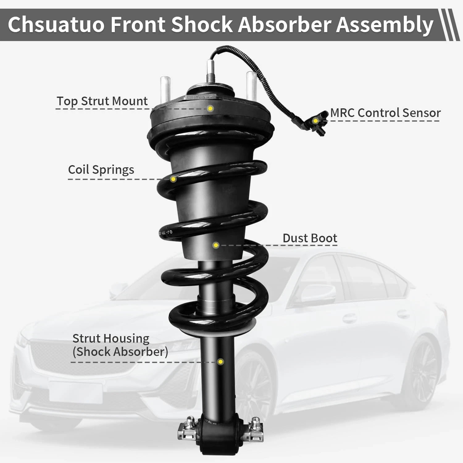 OEM Pair Front Shock Struts Assys Fit 2015-20 Escalade Yukon MagneRide 84176631