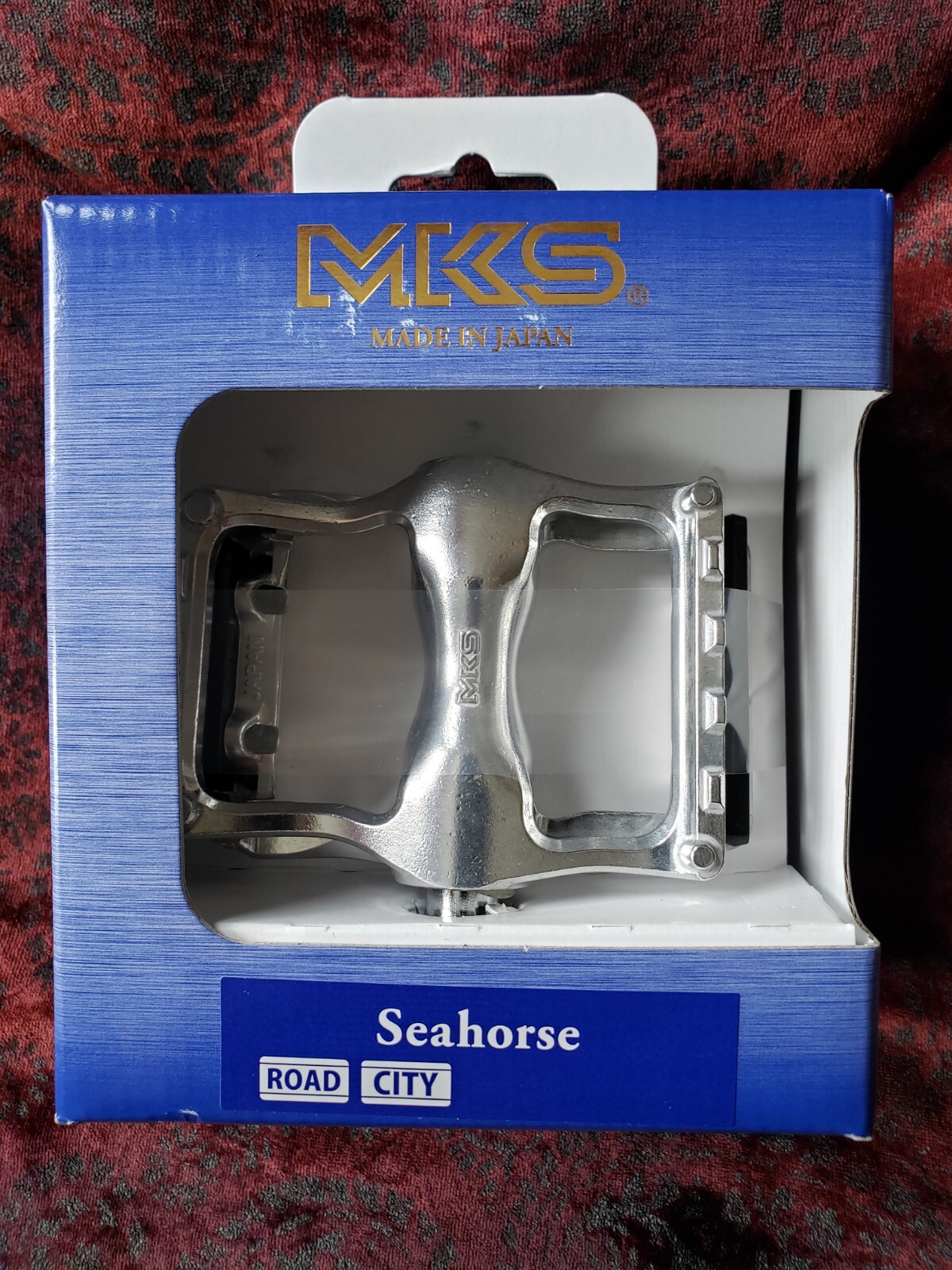MKS Seahorse Pedals 9/16″ Silver NEW in Package