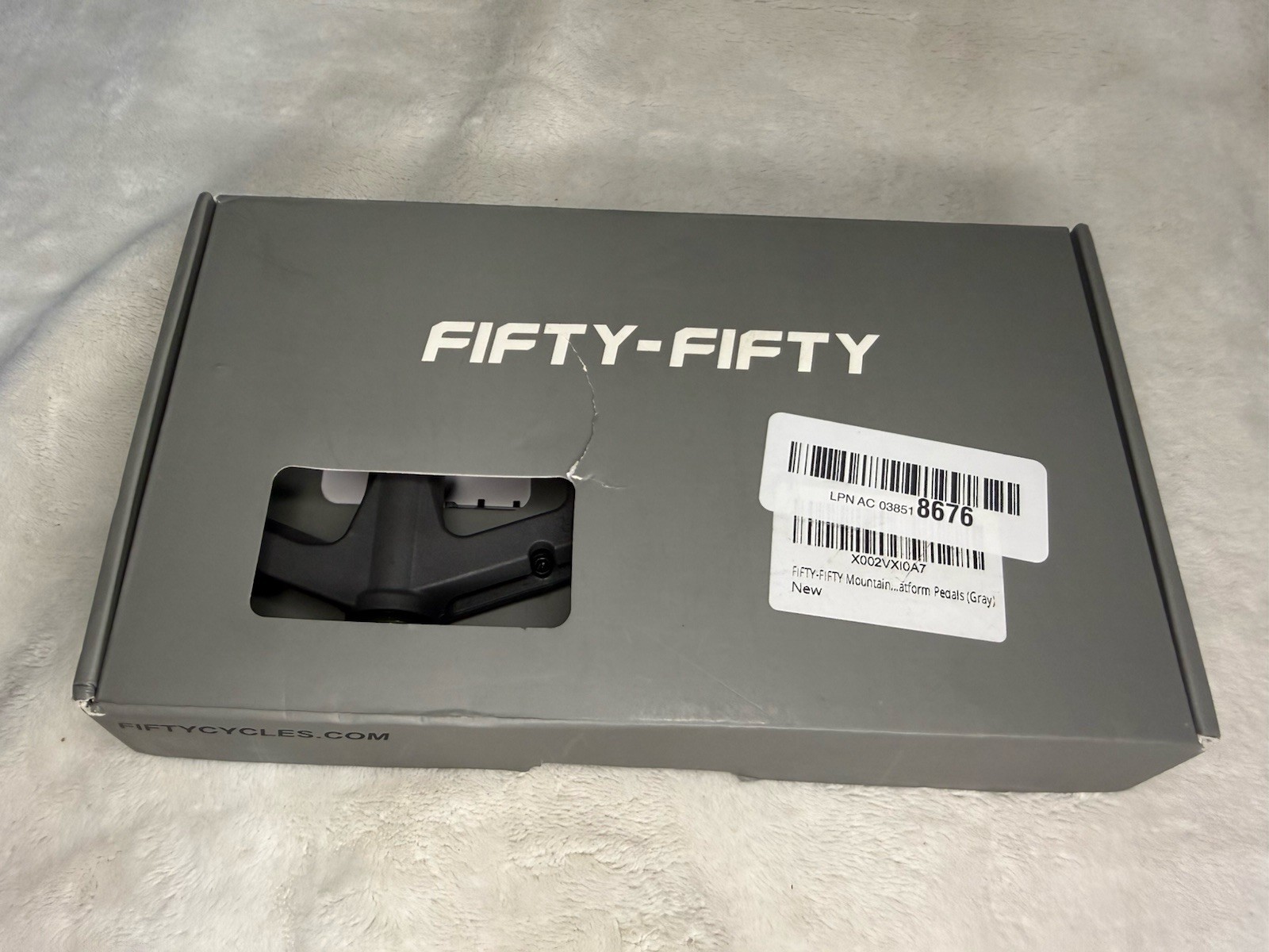 FIFTY-FIFTY Mountain Bike Pedals, Non-Slip MTB Nylon Composite, 9/16″ Bicycle…