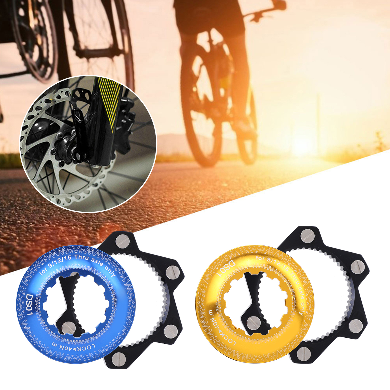 6Bolt Center Lock Adapter Disc Brake Rotor Conversion for Bike