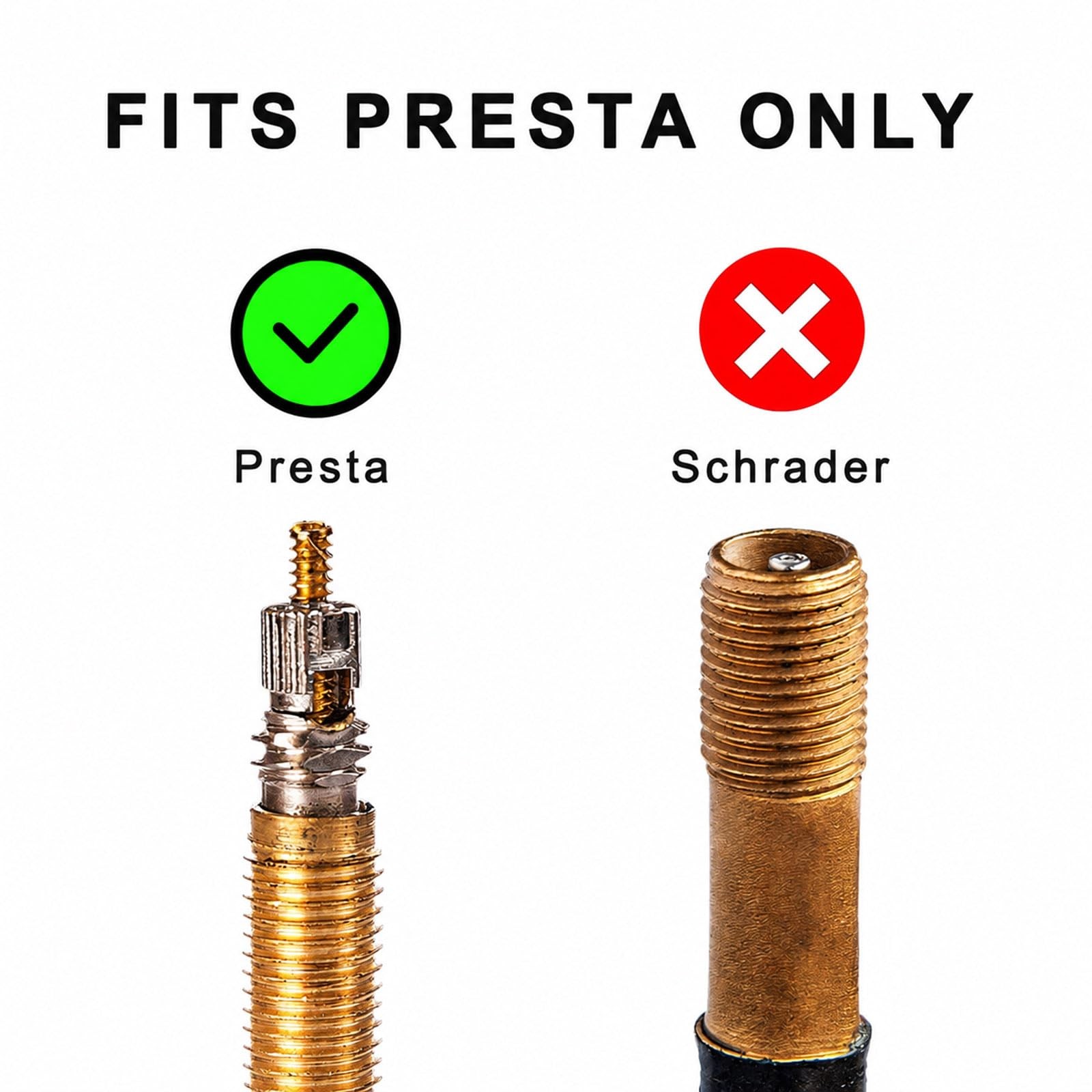 Black Plastic Presta Valve Caps Bike Valve Stem Caps