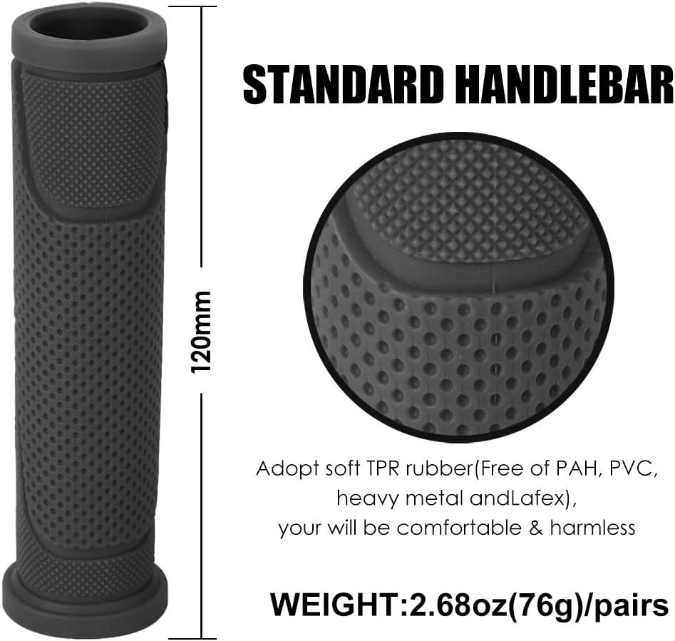 Kids and Adults 132mm No-Slip Bike Handlebar Grips | Bright Color Options
