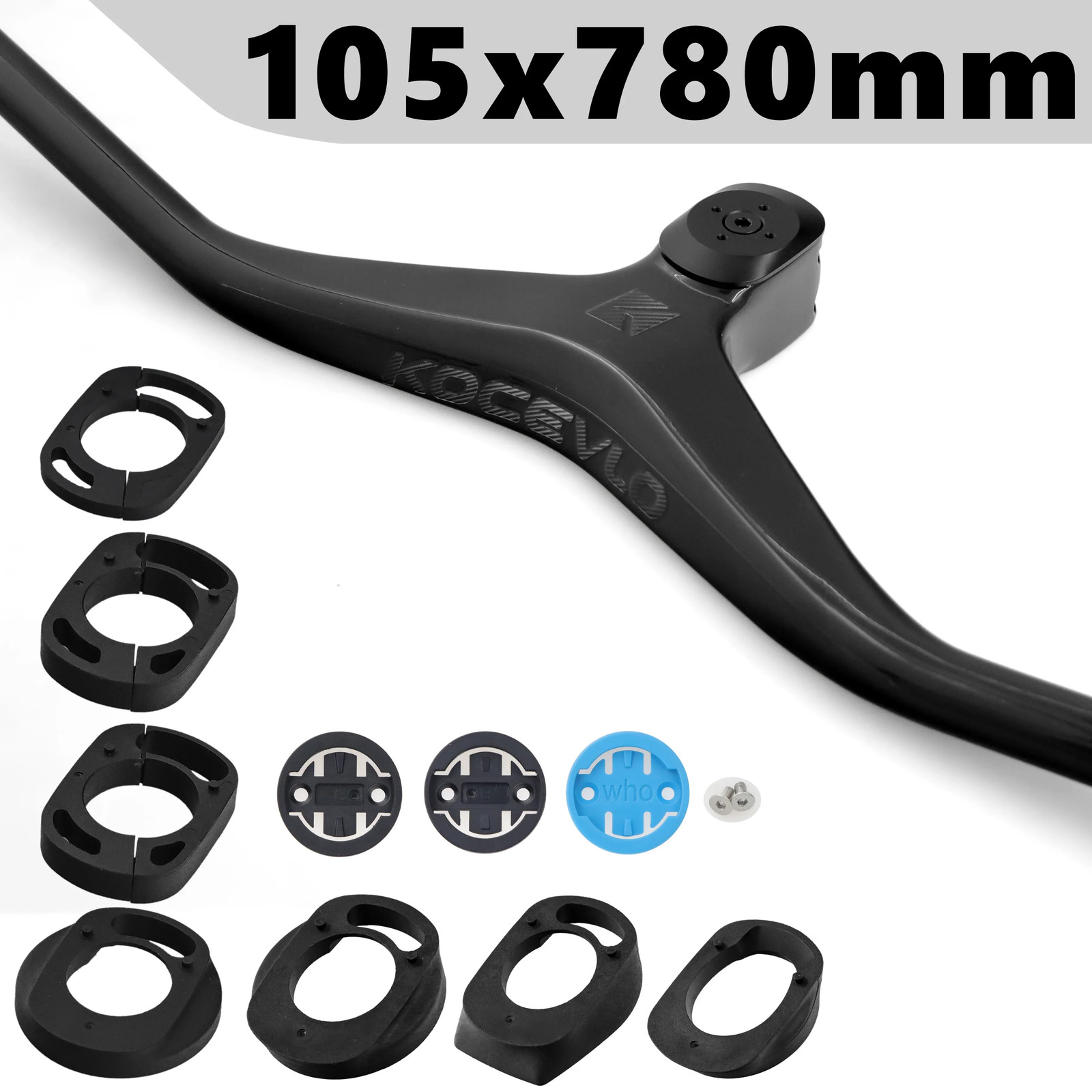 Mountain Bike Carbon Internal Cable Integrated Handlebar 65/85/105* 780mm