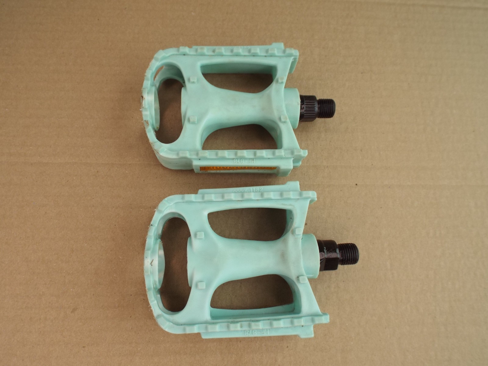 BMX Pedals 1/2” Aqua in Color HF-878 From 20″ Bicycle Work Well! (Pls Read)