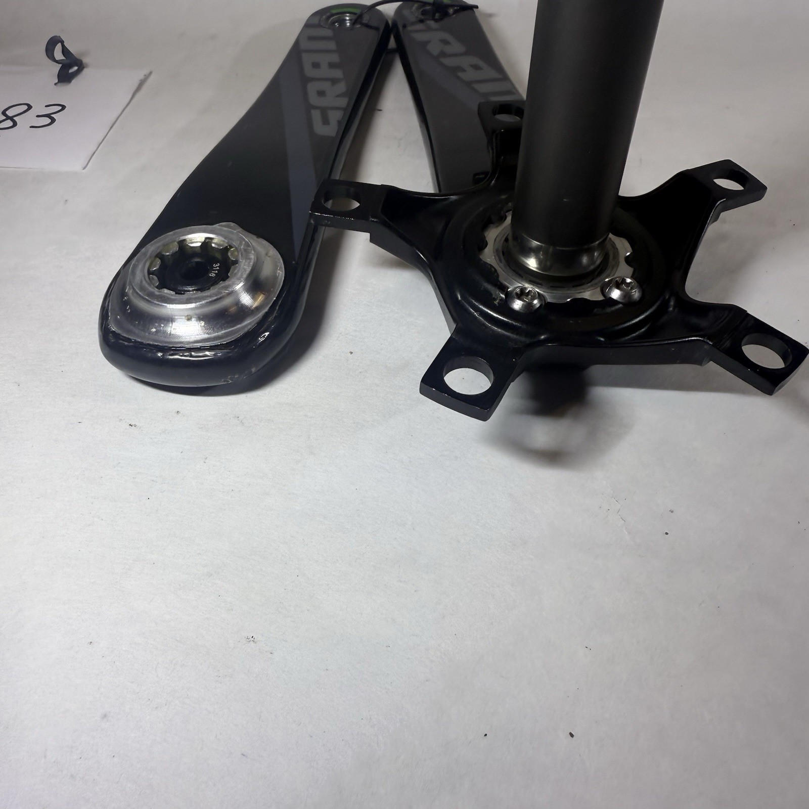 SRAM Force GXP Carbon Crank Arms 172.5mm Road Single Speed Black/Gray