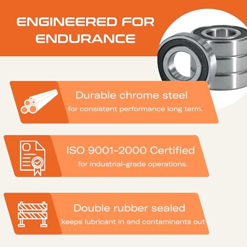 CHR Ball Bearings | | Pack | 3/4 x 1-5/8 x 7/16 | Double Rubber 10 R12-2RS