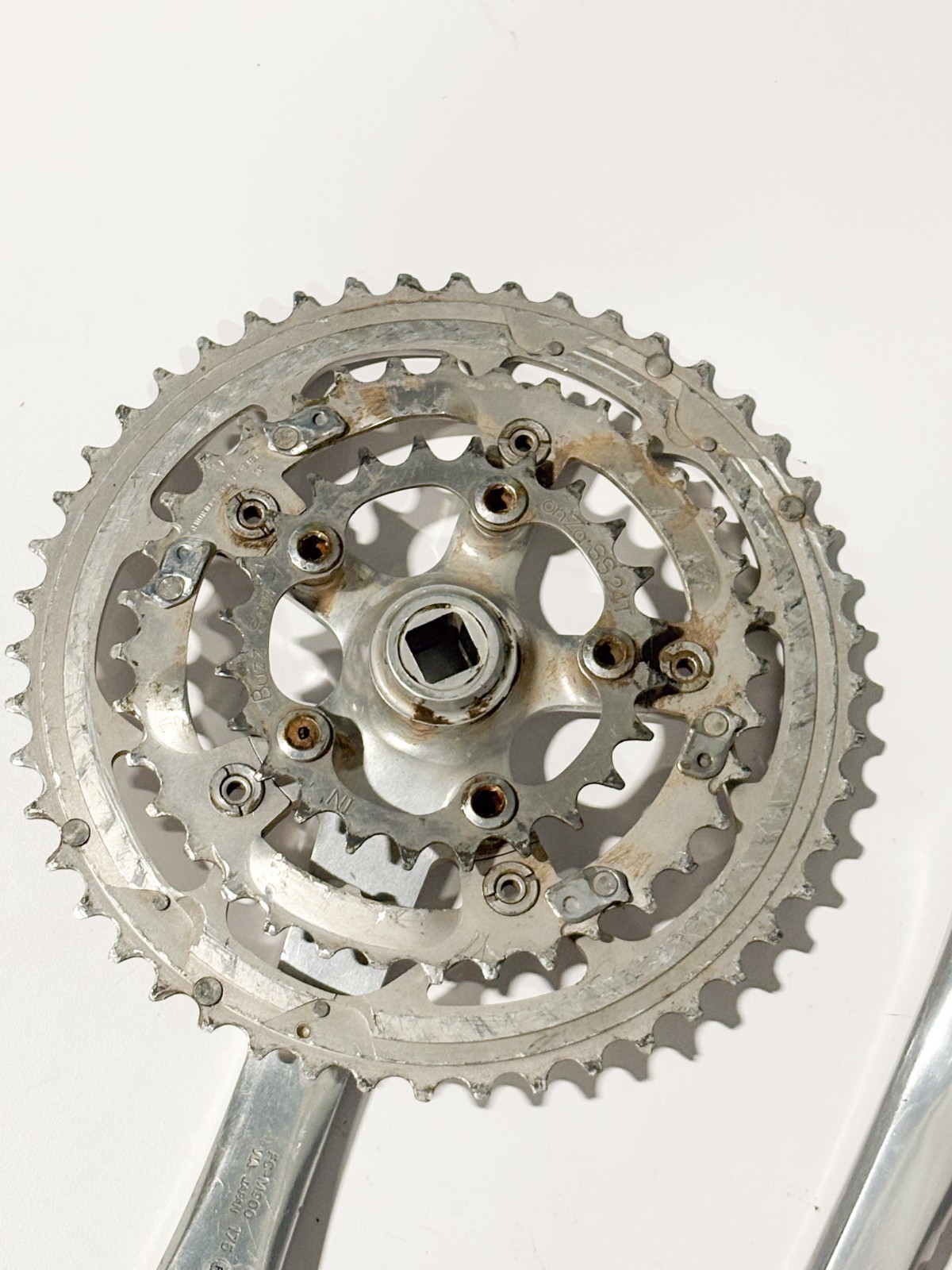 Vintage Shimano XTR FC-M900 Crank Set 175mm Triple MTB Mountain Bike