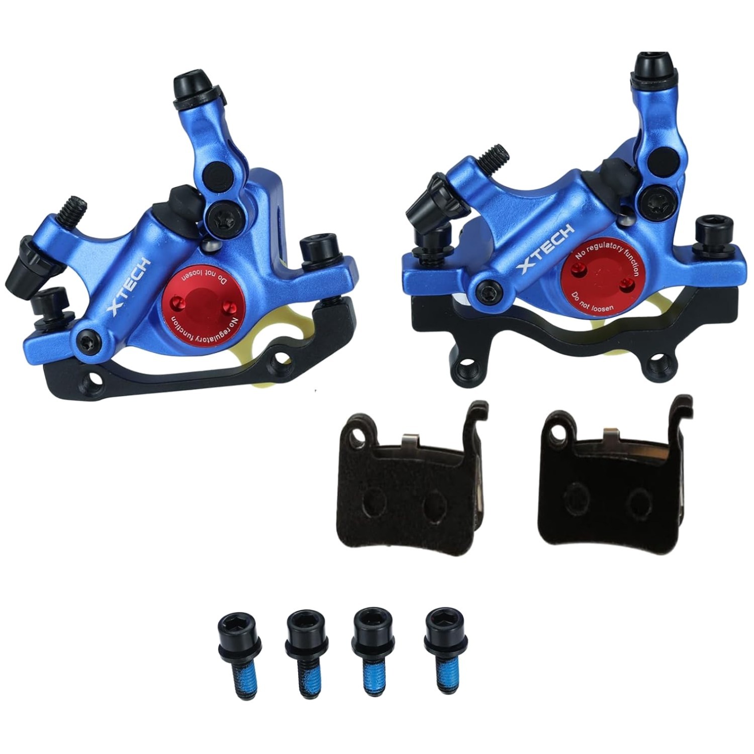 E-Bike Hydraulic Brake Calipers – Black/Red/Gold