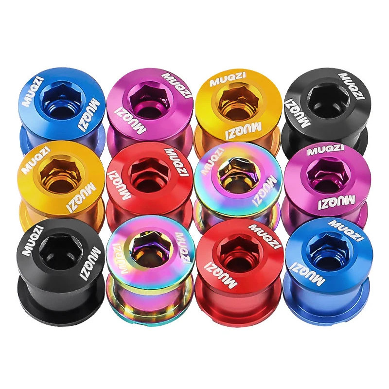 4/5PCS Chainring Bolts MTB Road Bike Crank Screws 6.5/8.5mm Set