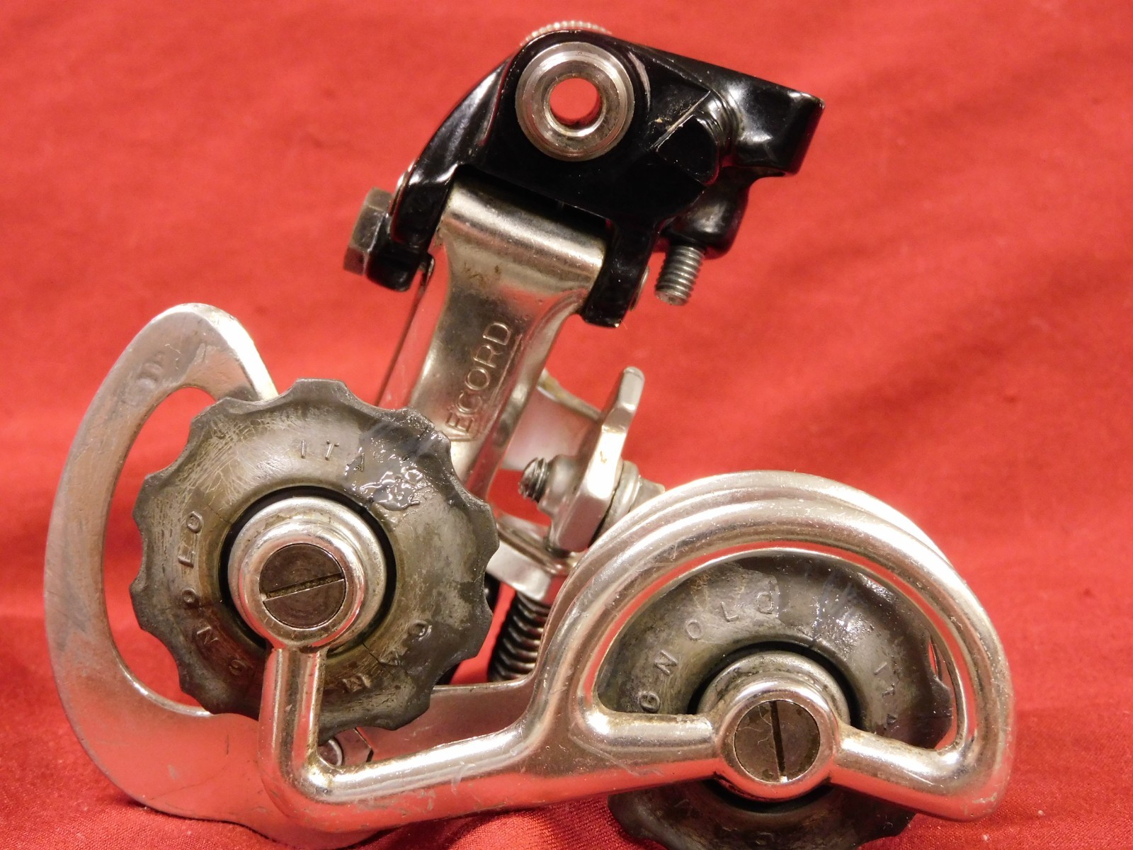 Vintage Pat. 81 Campagnolo 4001 Super Record Rear Derailleur w/ Titanium Bolts
