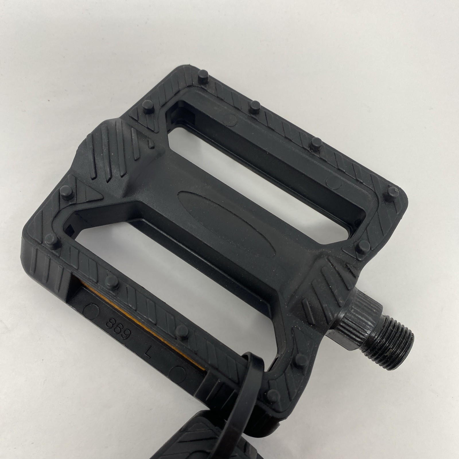 2 Pairs Bike Pedals BMX Reflectors Black