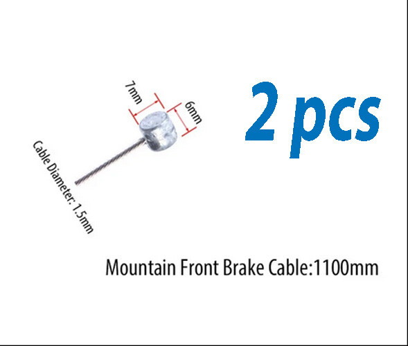 2pcs Bicycle Brake or Gear/Shifter Inner Cable Wires for Road or MTB
