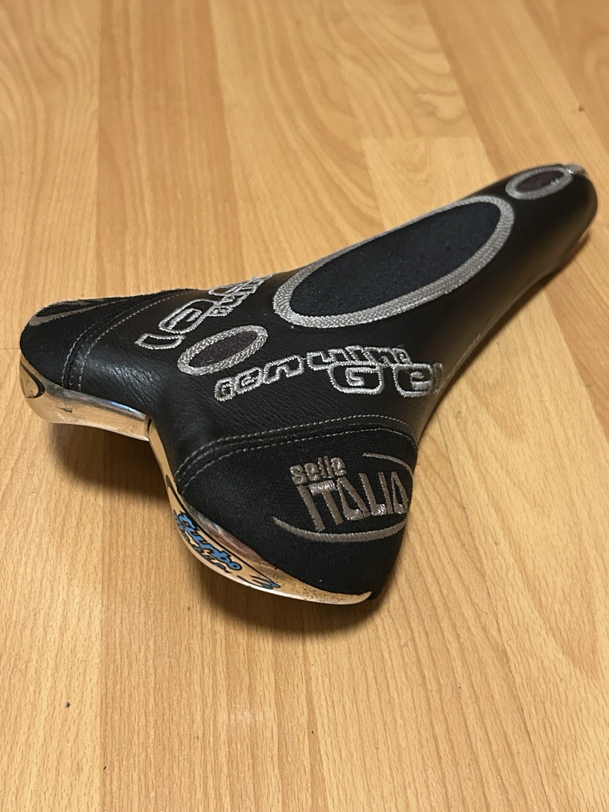 Vintage Selle Italia Turbo Matic 3 Genuine Gel Manganese Rail 90s Bicycle Saddle