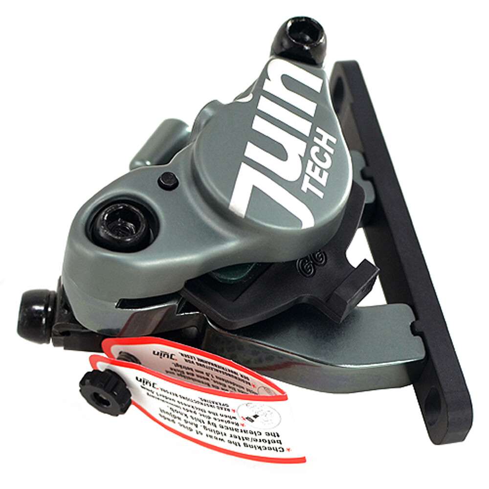 JUIN TECH F1 Hydraulic Flat mount Road CX Disc Brake set 160mm w/ Rotor ,Gray