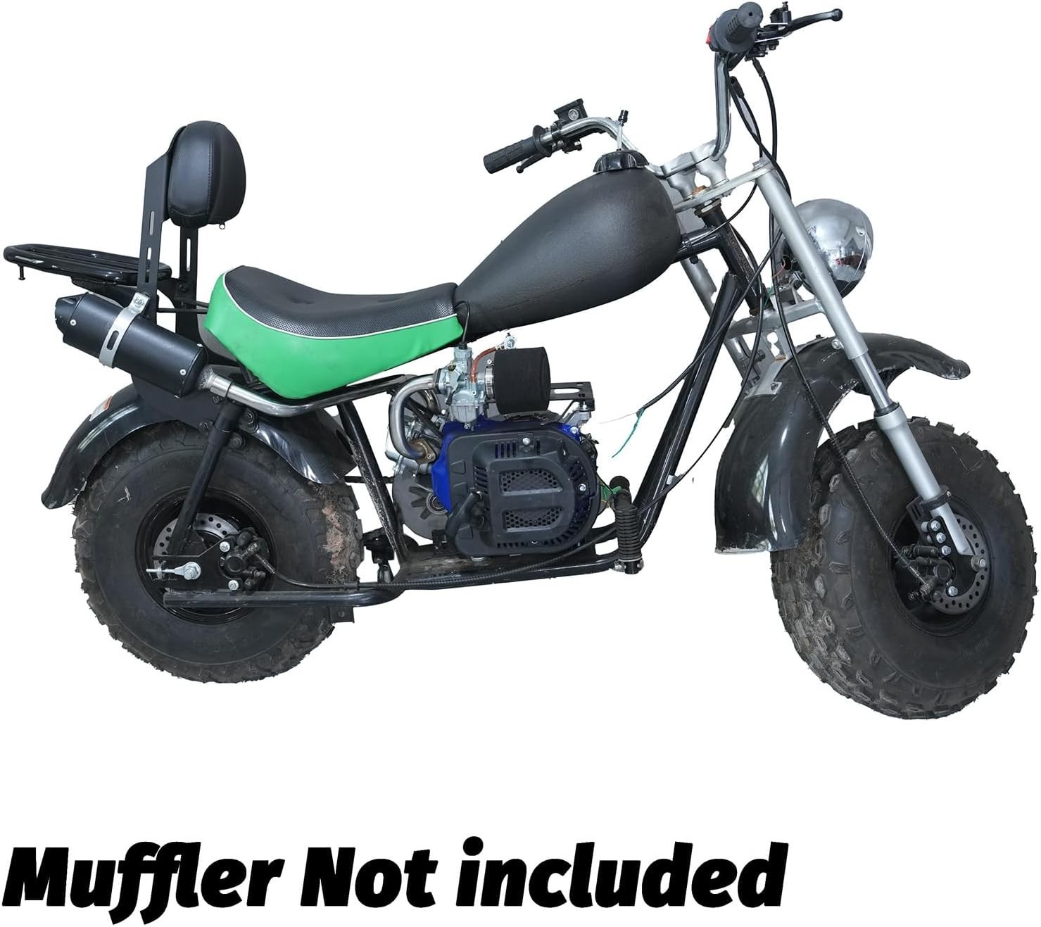 Burn-Free Right Long Pipe for Baja Warrior & Heat Mini Bikes – Stainless Steel