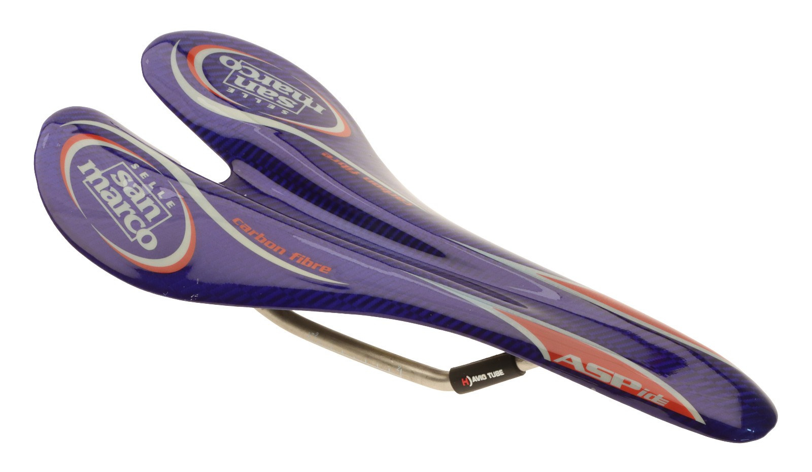 Selle San Marco Aspide Saddle Carbon Fiber Body Titanium Rails Blue NIB NOS NEW