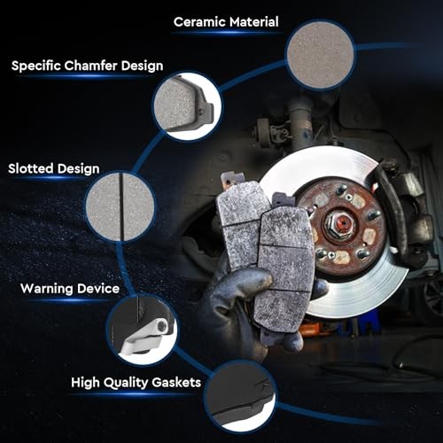 Front Ceramic Disc Brake Pads Set for Hyundai Sonata 2011-2015, for Kia Optima