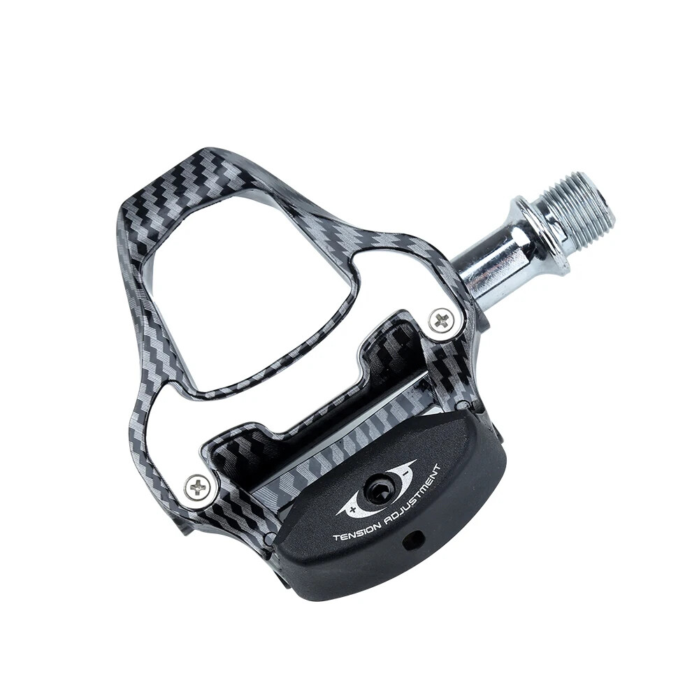 Road Racing Bicycle Footrest Cleat Pedal Carbon Fiber Footrest with Spd Clip