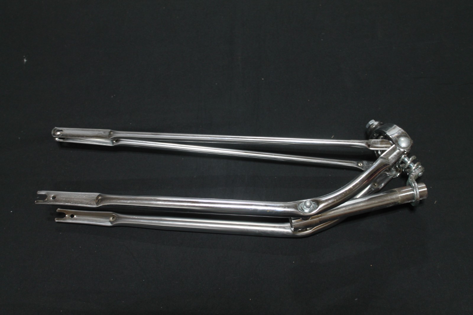 Vintage Chrome Springer Bicycle Front Fork Suspension Assembly Chopper Cruiser