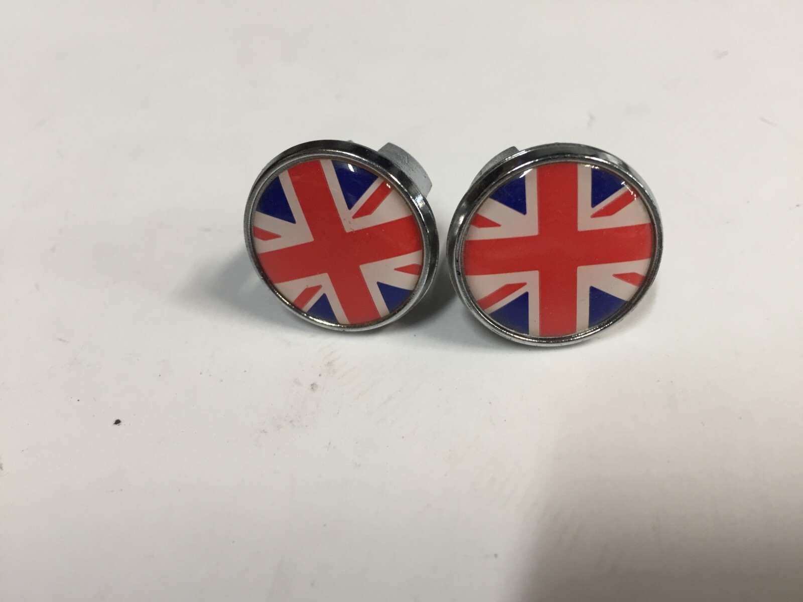 UK United Kingdom Flag Handlebar End Plugs Bar Caps Pair