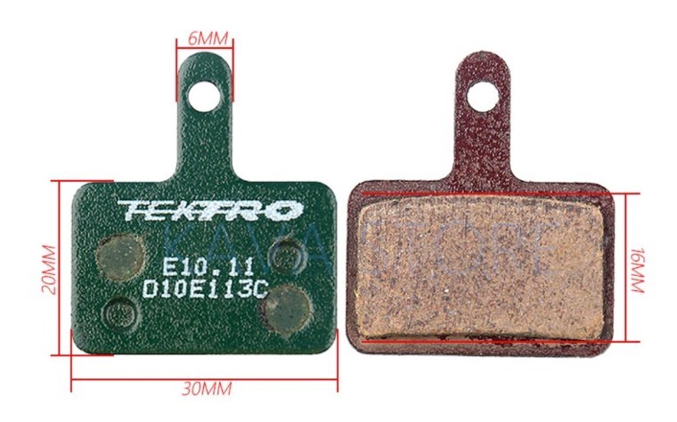 2 Pairs Tektro E10.11 Metal High Performance Disc Brake Pads Auriga Draco Orion