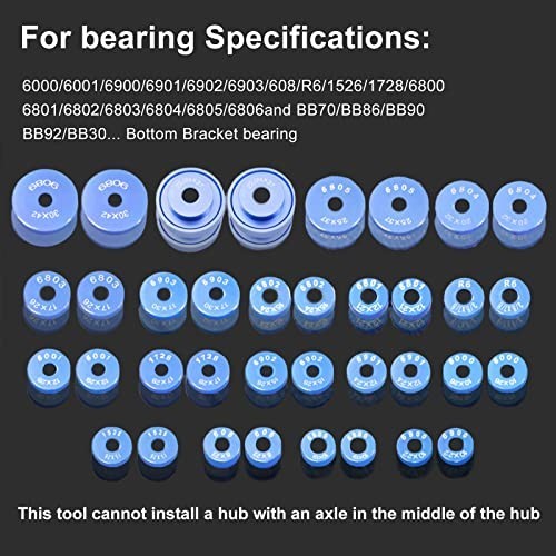 Bicycle Bearing Press Set 25pcs 7075 Aluminum Alloy Hub Wheel Installation Tool