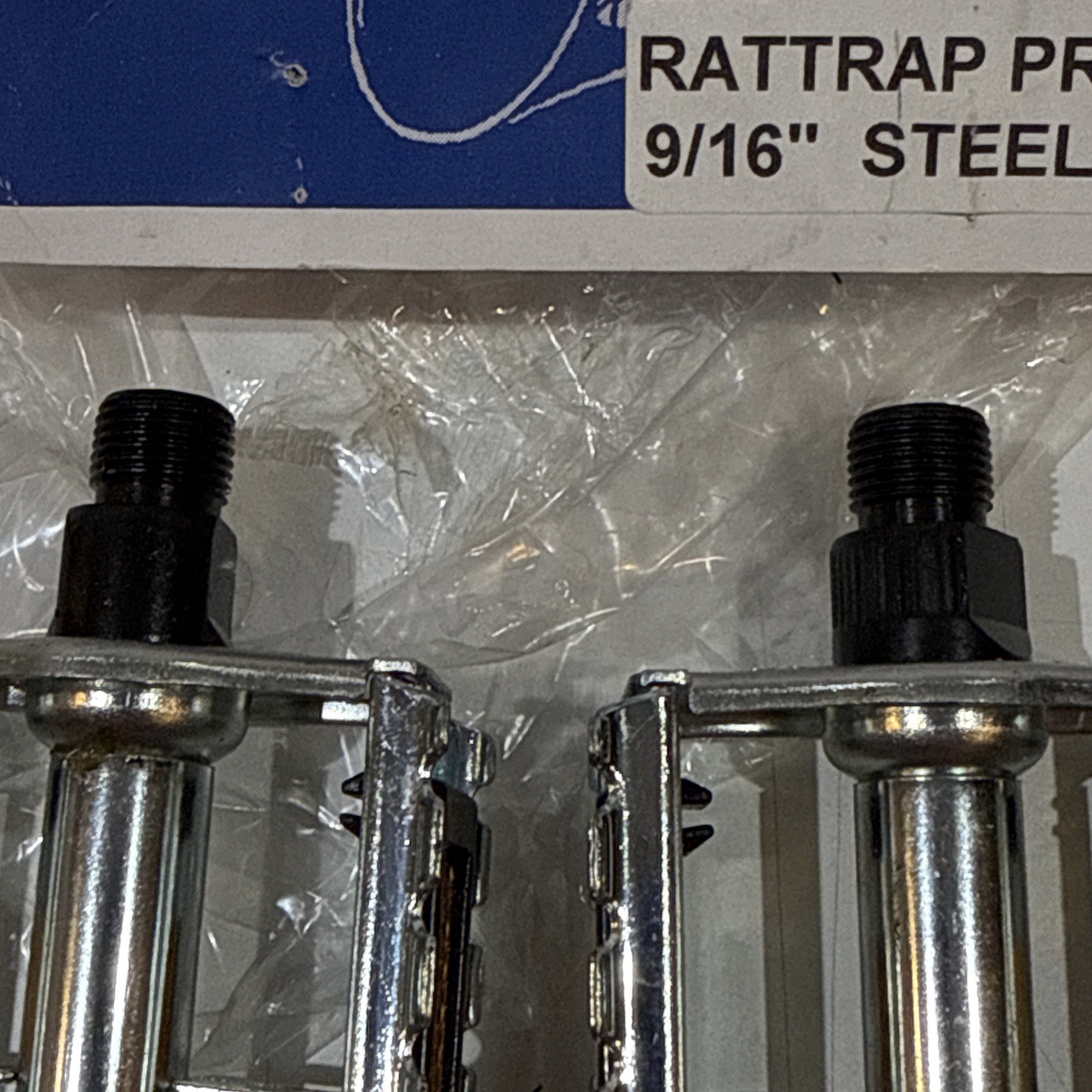 Vintage Cyclists’ Choice Steel Rat Trap Pedals 9/16″ w/ Reflectors 655-432 NOS
