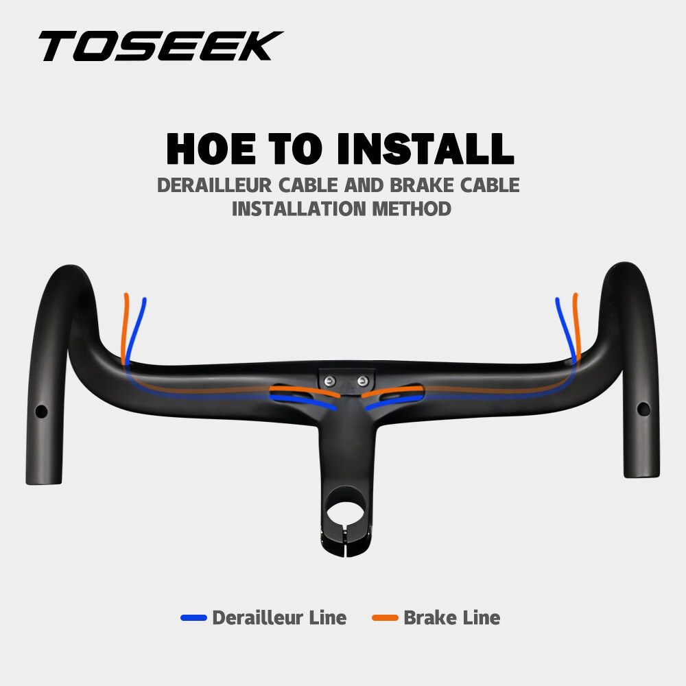 Carbon Bicycle Integrated Bar Stem Road Bike Handlebars With Computer Holder