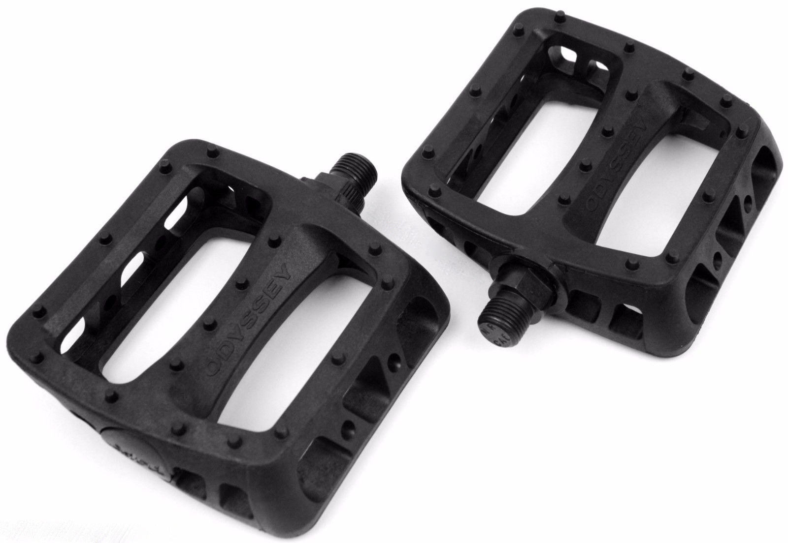 ODYSSEY MX TWISTED PC 1/2″ BLACK BMX BIKE BICYCLE PLATFORM PLASTIC PEDALS NEW