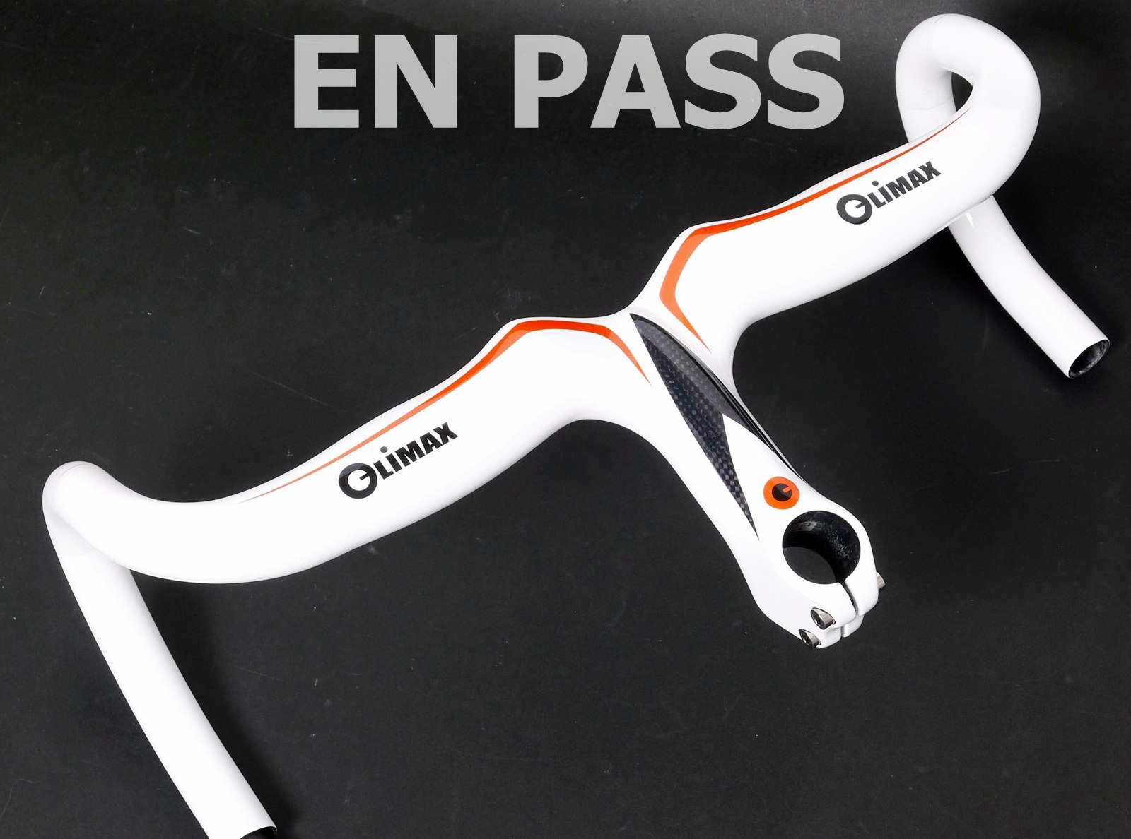 mr-ride 42x11cm 340g Climax Carbon road bike Handlebar + stem HR03B White