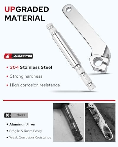 2PCS Stainless Steel Inner Shift Rod Lever Kit for Harley Touring 1984-2016