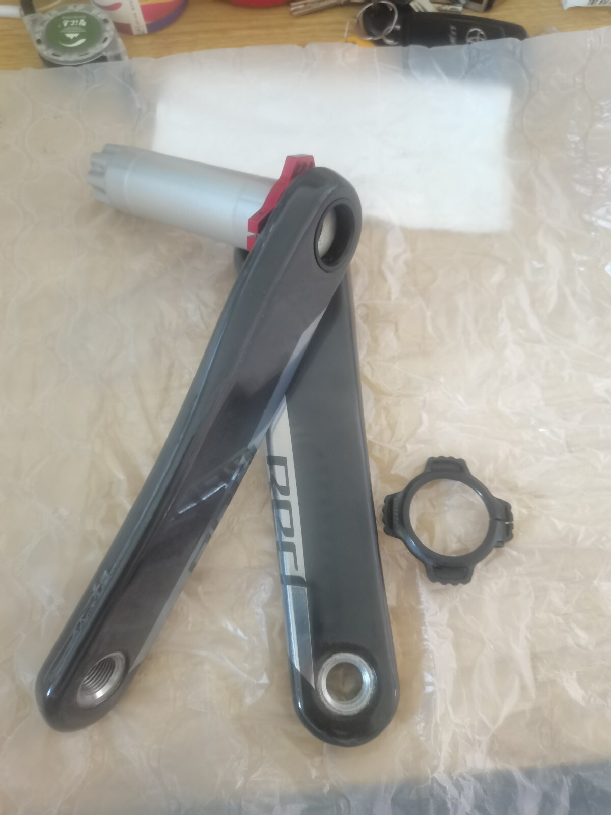Light Use! SRAM Red AXS 170mm Carbon Crankset Crank Arms DUB SL Spindle 338g