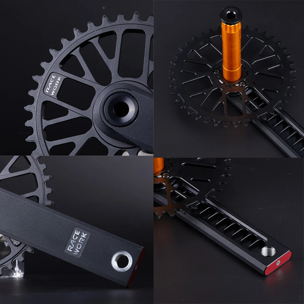 Gravel Road Bike Crankset 170mm Hollow Crank 40/42/44/46T Chainring with BB