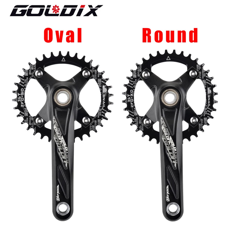 Bicycle Crank Chainring 104BCD MTB Bike Crank Aluminum Alloy with Bottom 170Mm C
