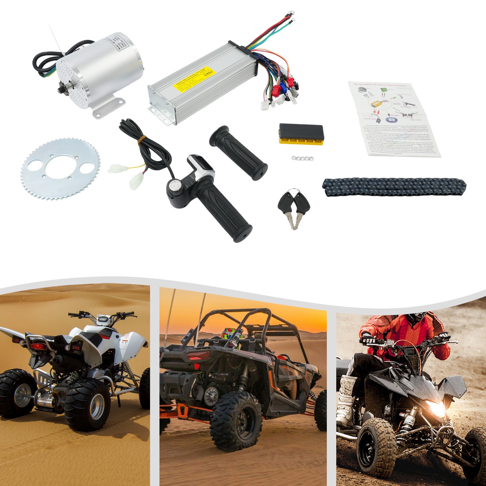 Electric Brushless DC Motor Kit Electric Motor Kit Electric Bike Conversion Kit