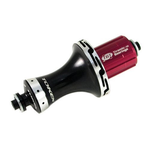 TOKEN HERO Road Lite Alloy Hubs , F20H/R24H , 1 Pair , Black