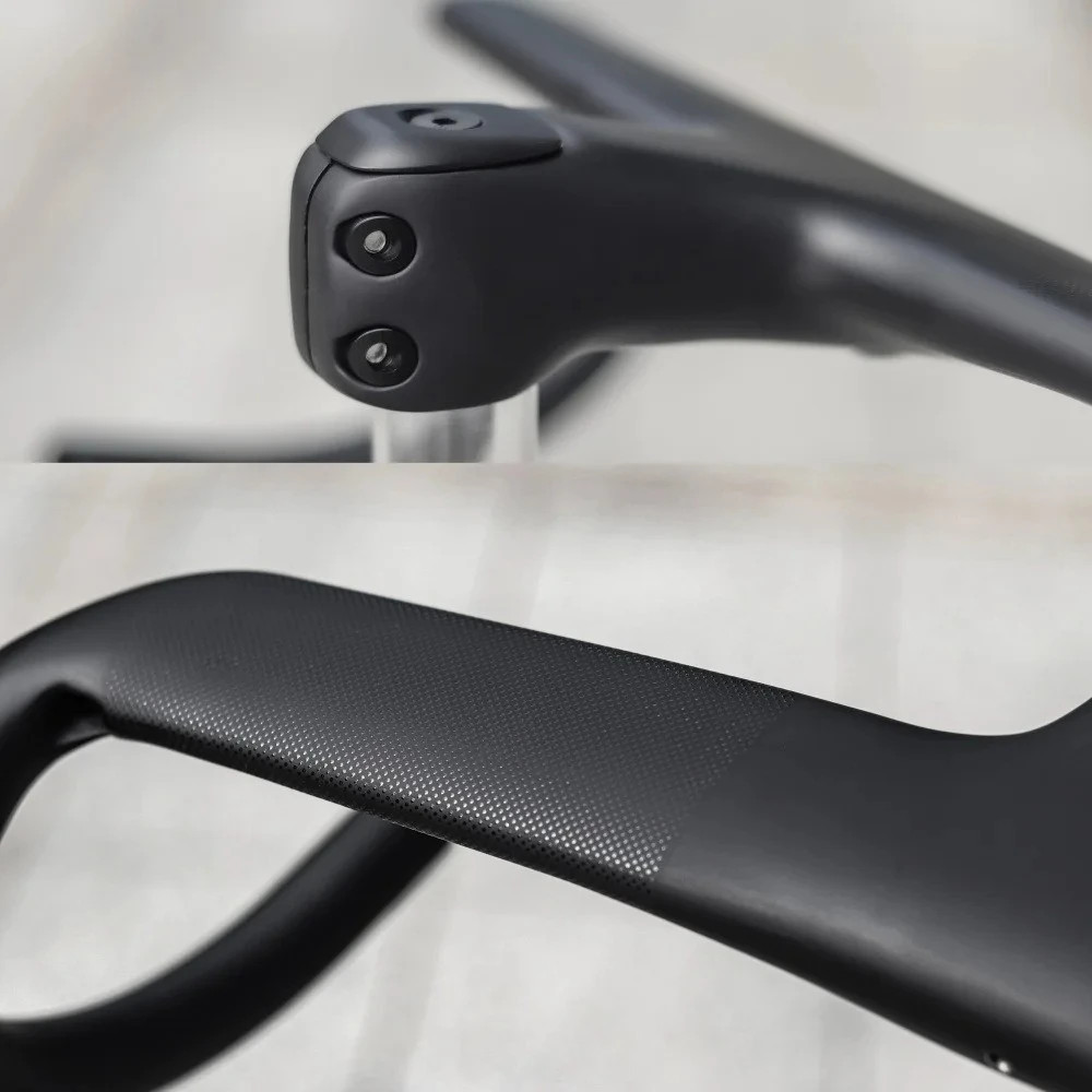 Full Carbon Fiber Road Bike Integrated Drop Handlebar Internal Cable Routing