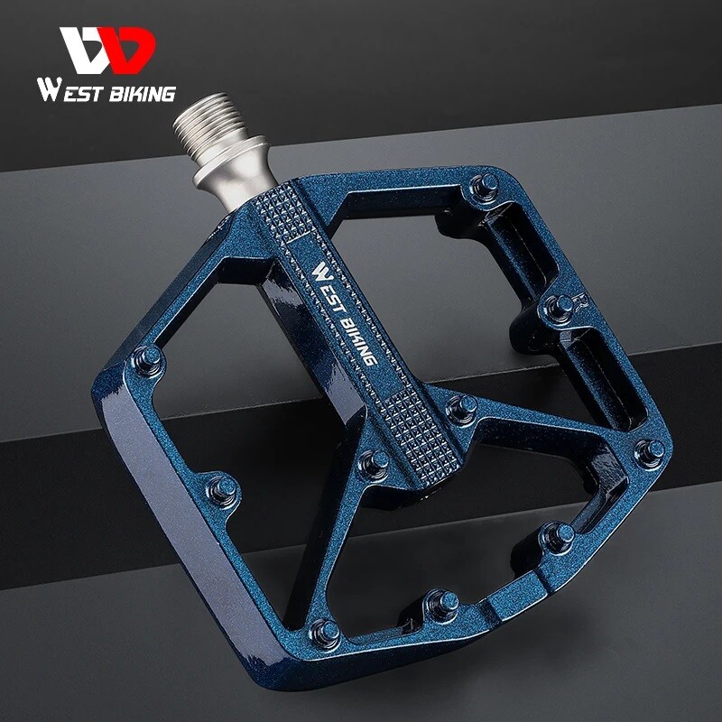 Bicycle Pedals Aluminum 3 Bearings Gradient Bike Pedals Platform Pedals 9/16 in