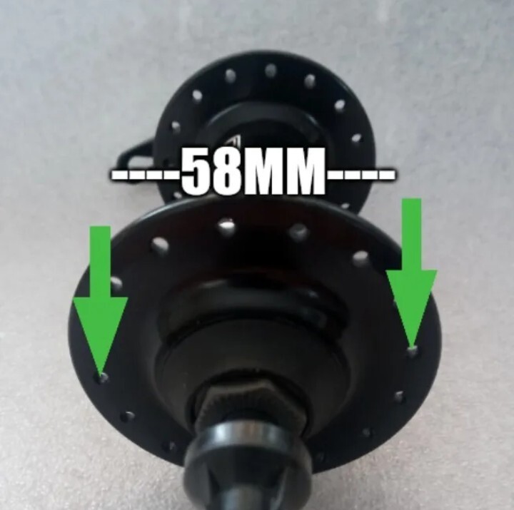 Quando Fat bike rear hub aluminum 170mm QR 8/9/10 speed 36h Cassette disc type.