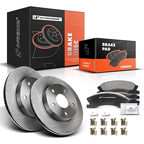 12.01 In (305mm) Brake Rotors and Ceramic Pads Kit | Compatible Front Vented
