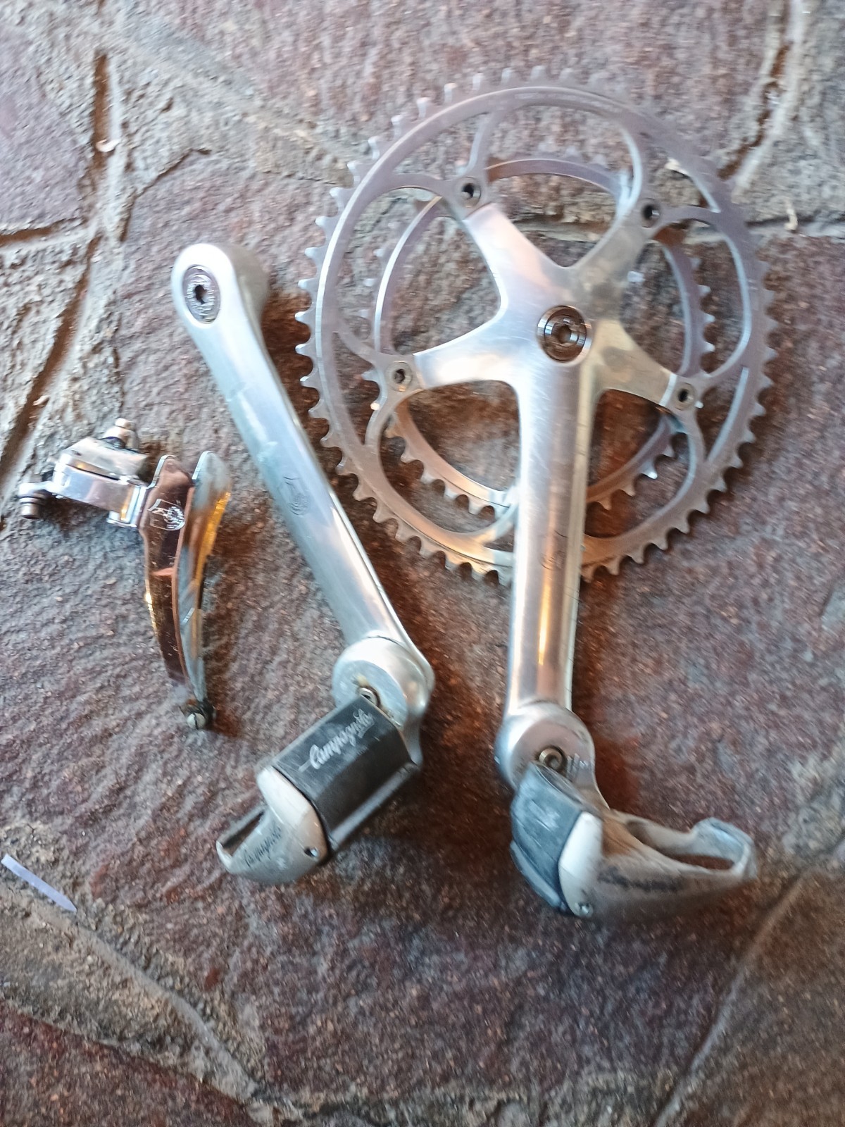 No Reserve Vintage Crankset Campagnolo C Record Crankset 172.5mm 52/39+ FD Etc