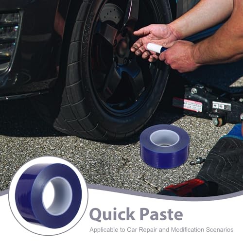 Wheel Rim Edge Protection Film, 2.36in PE Tape for Tire 2000.00X6.00X0.10CM