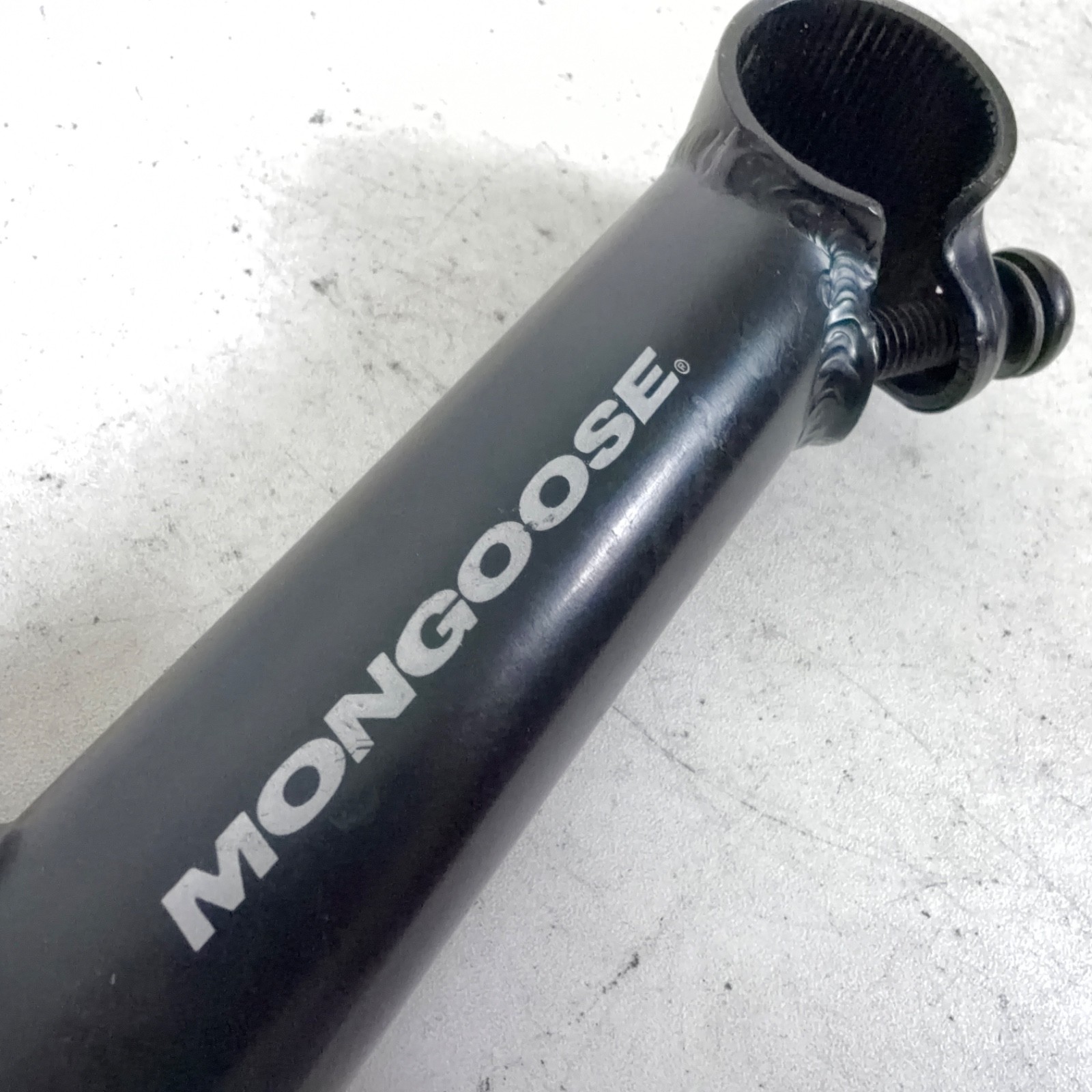 Vintage Mongoose/Hisn Lung CR-MO Black Riser Quill Stem Ø22.2-25.4 120mm Reach