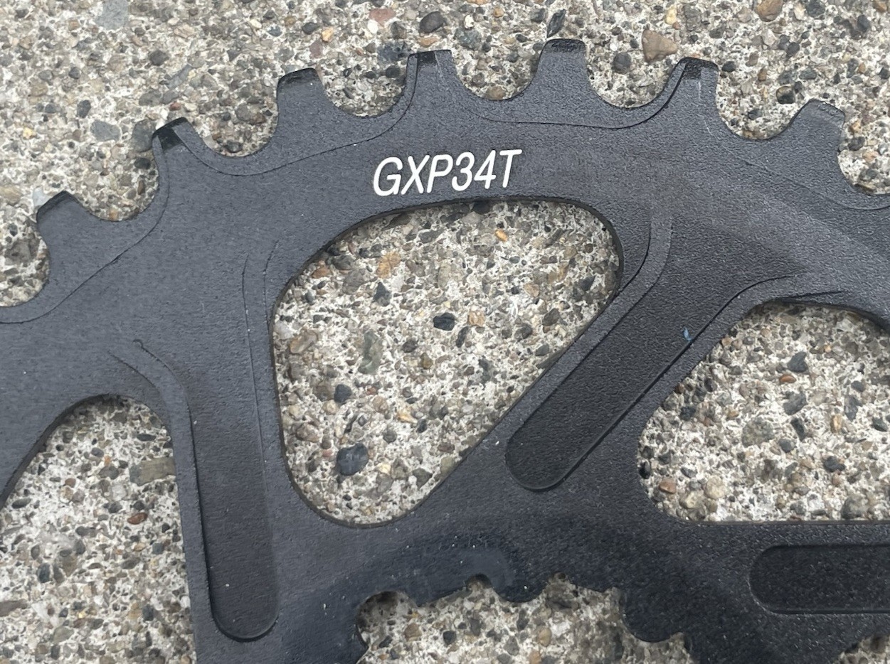 RaceWork GXP 34T Narrow Wide Chainring 7075-T6 Aluminum SRAM Eagle 1X Preowned