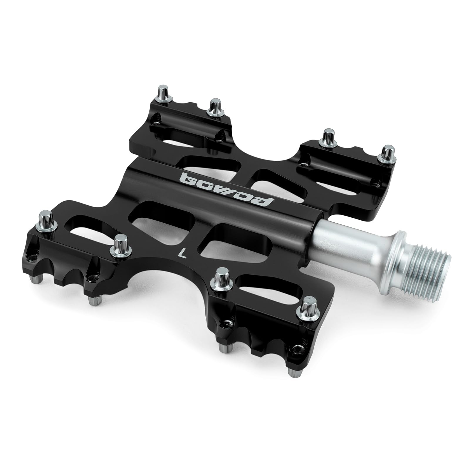 Mountain Bike Pedals Lightweight Adult MTB Platform Flat Pedals Wide Black
