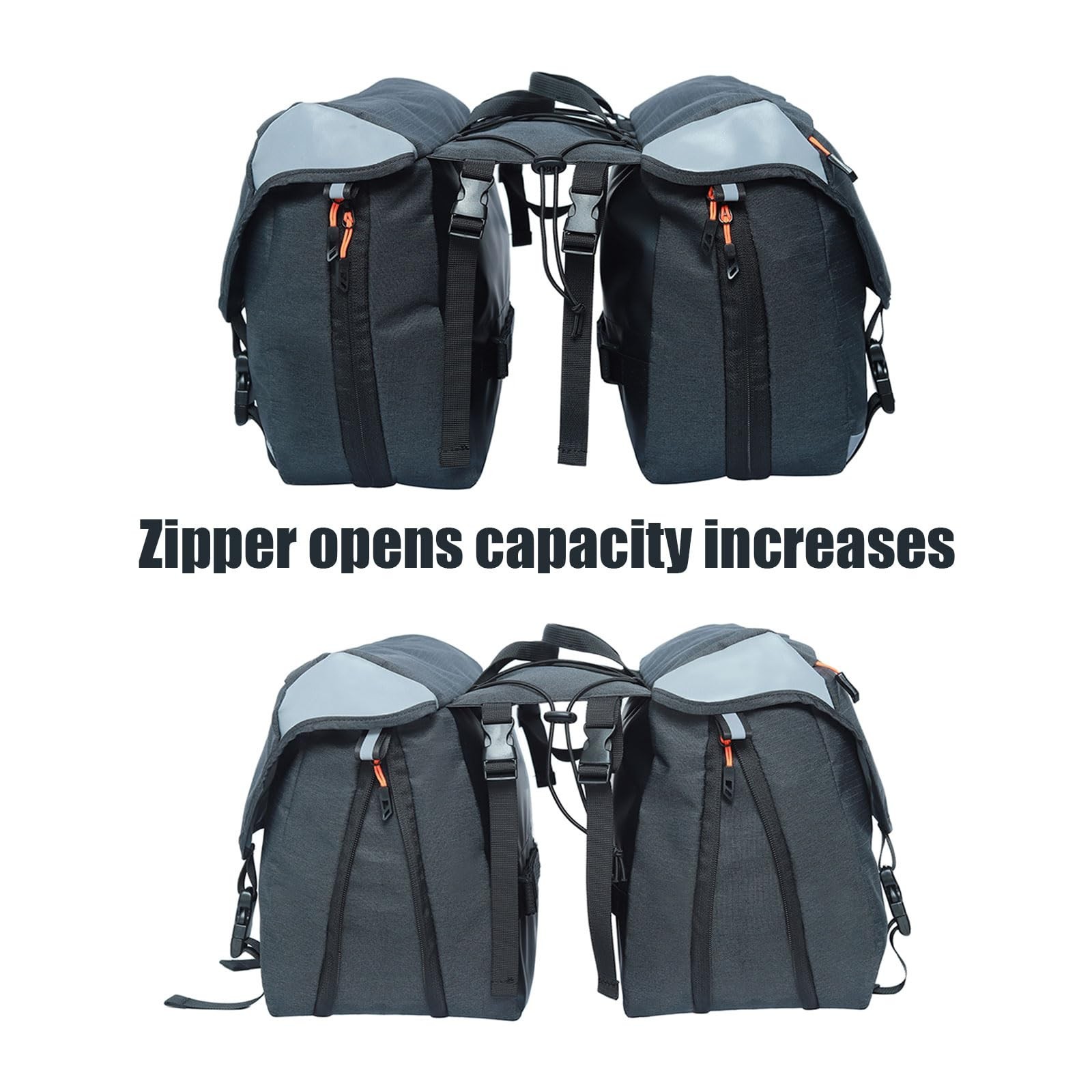 Bike Bag Panniers 35L Bicycle Saddle Bag for Bicycle Rear Rack | Bike Trunk B…