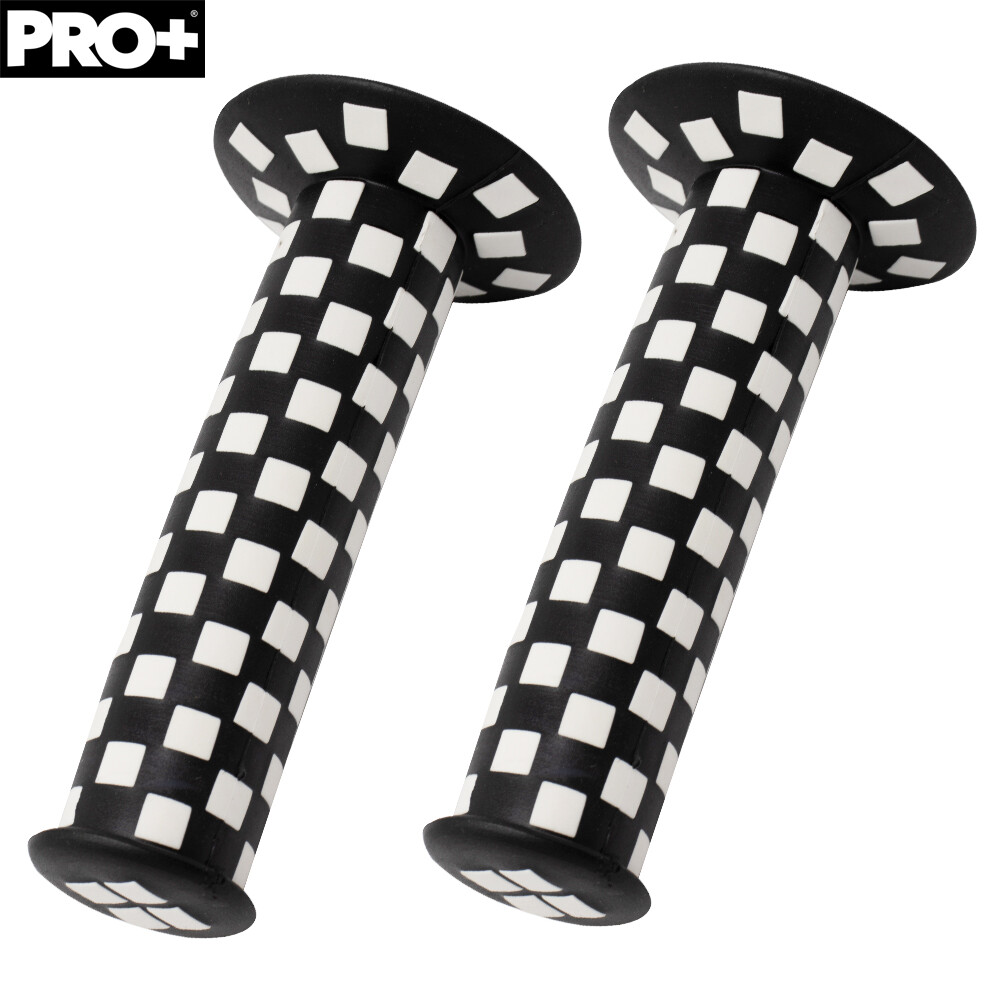 PRO+ Bicycle ORIGINAL BMX Bike CHECKER STYLE BICYCLE BIKE GRIPS Black/White
