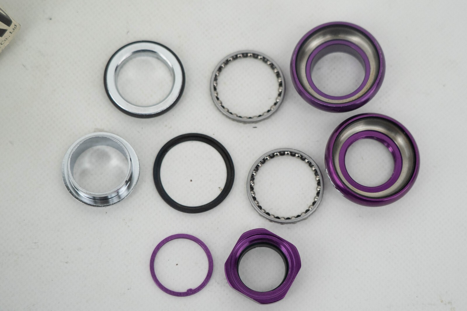 NOS FSA TH-365 PURPLE 1+1/8 INCHES HEADSET VINTAGE MTB MOUNTAIN BIKE THREADED