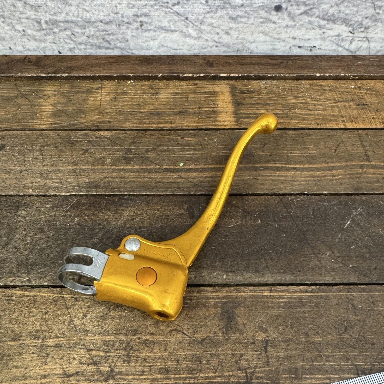 Vintage Weinmann BMX Brake Lever Right Gold Prebent 4 Finger Old School 70s 80s